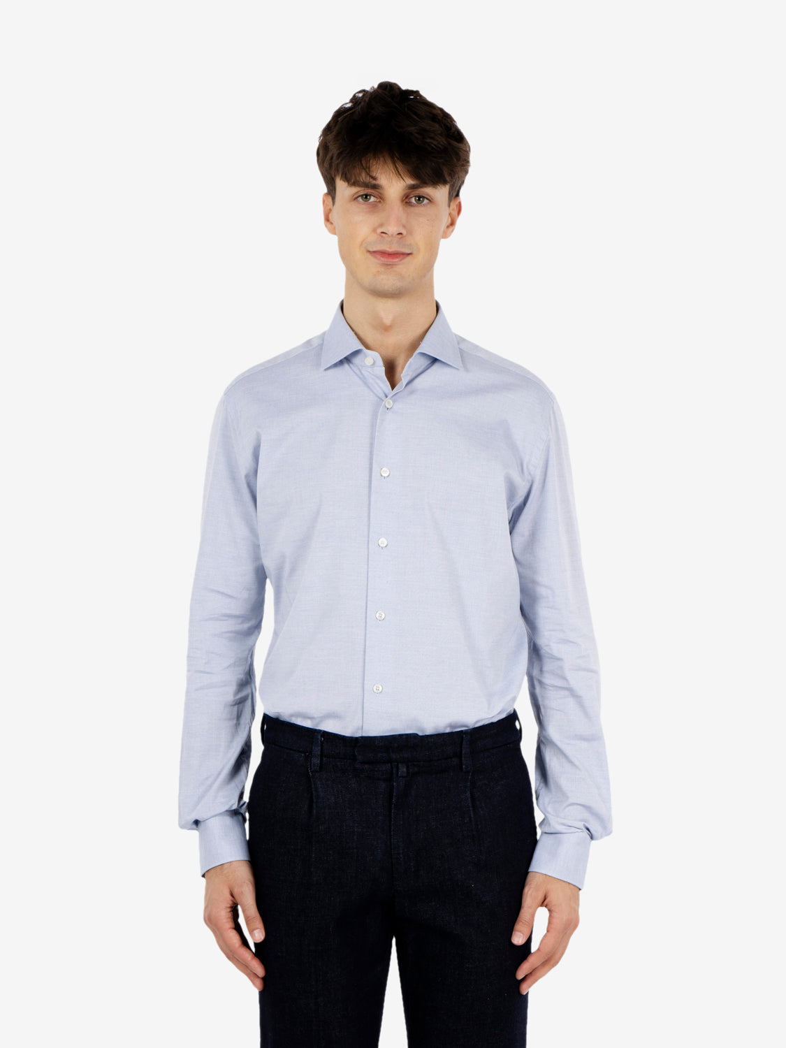 Travel shirt light blue