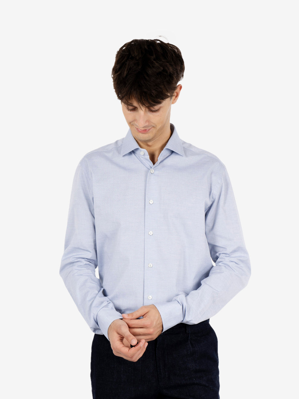 Travel shirt light blue