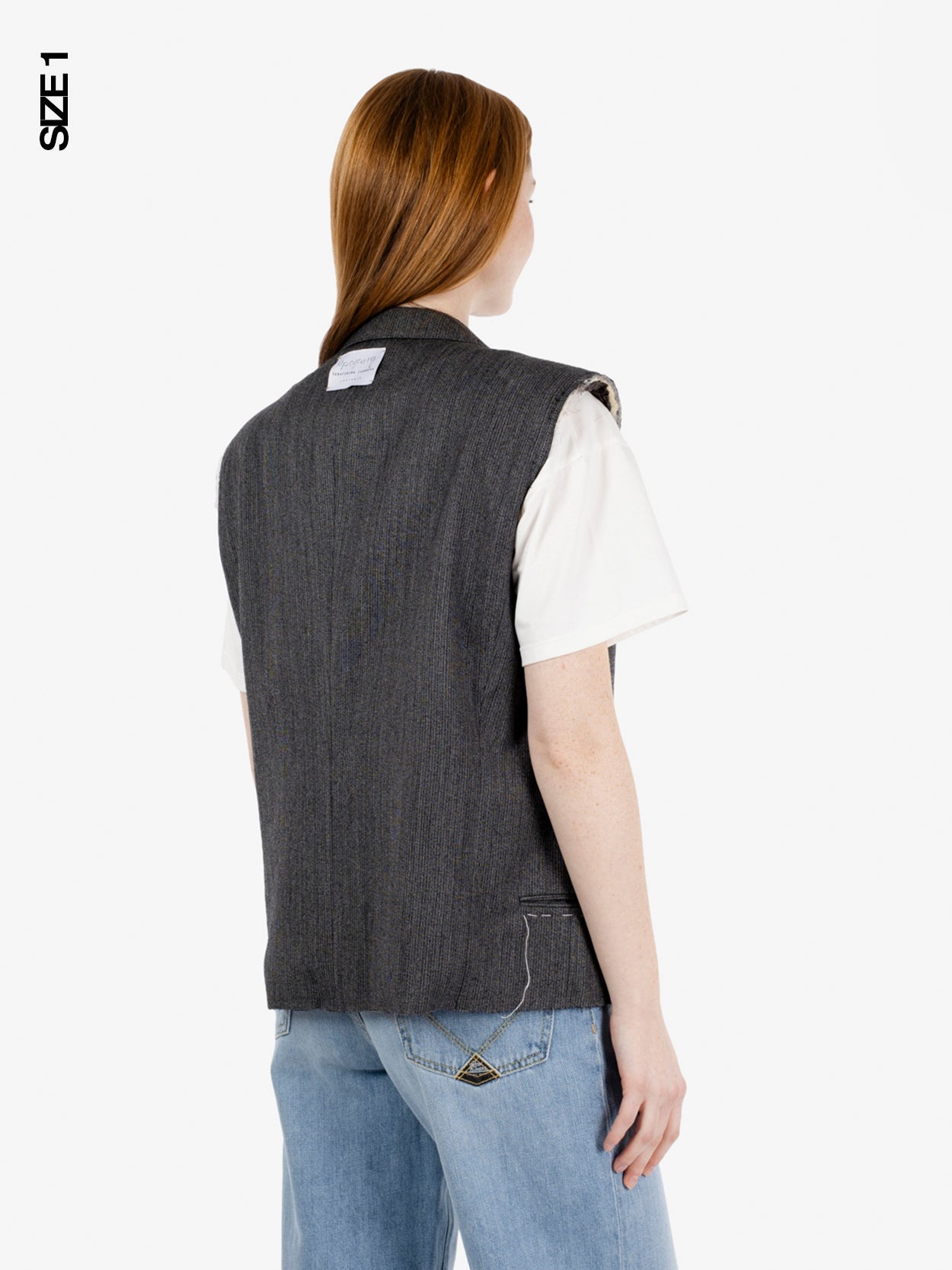 Gilet in lana grigio