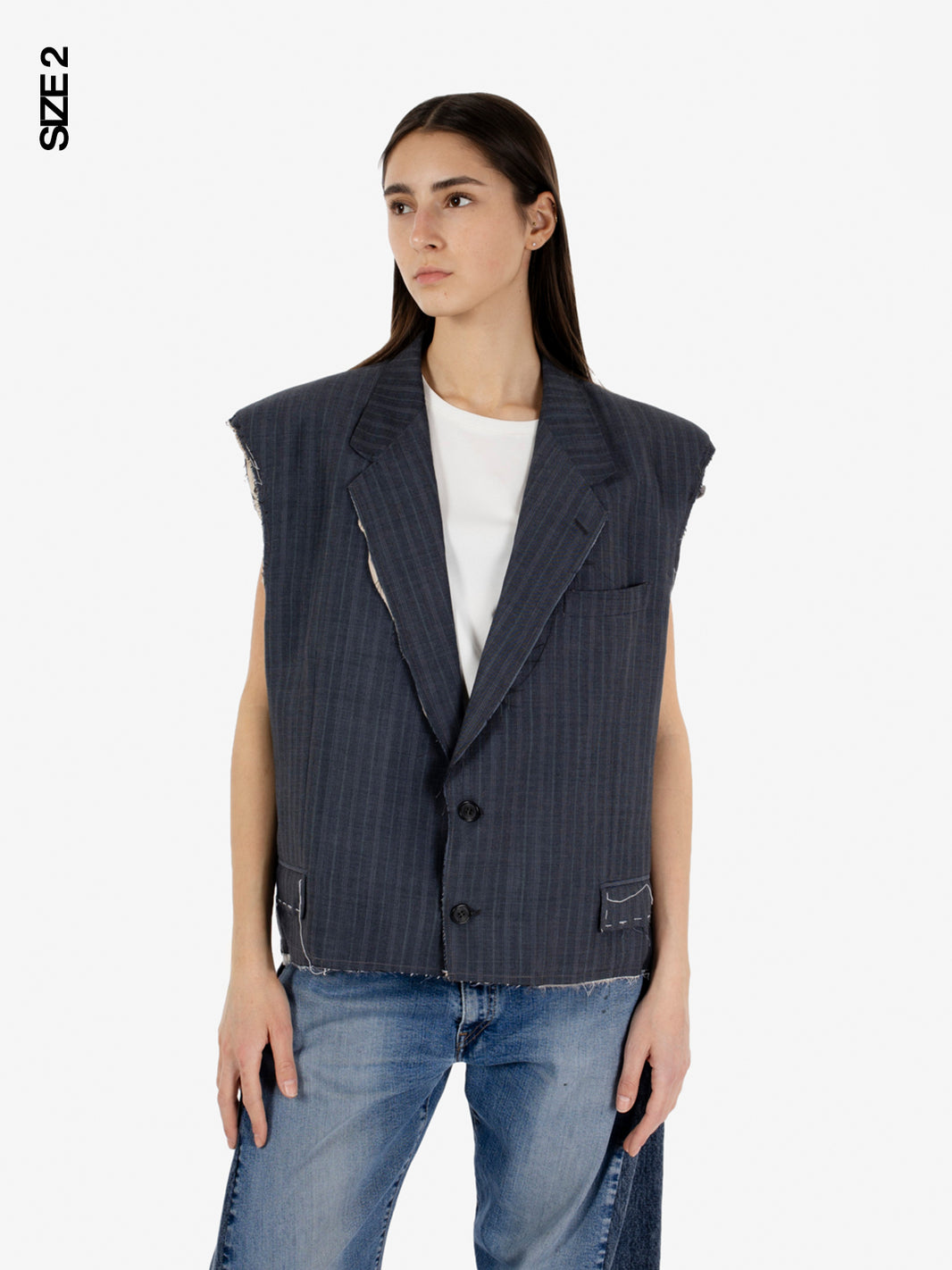 Gilet in lana grigio