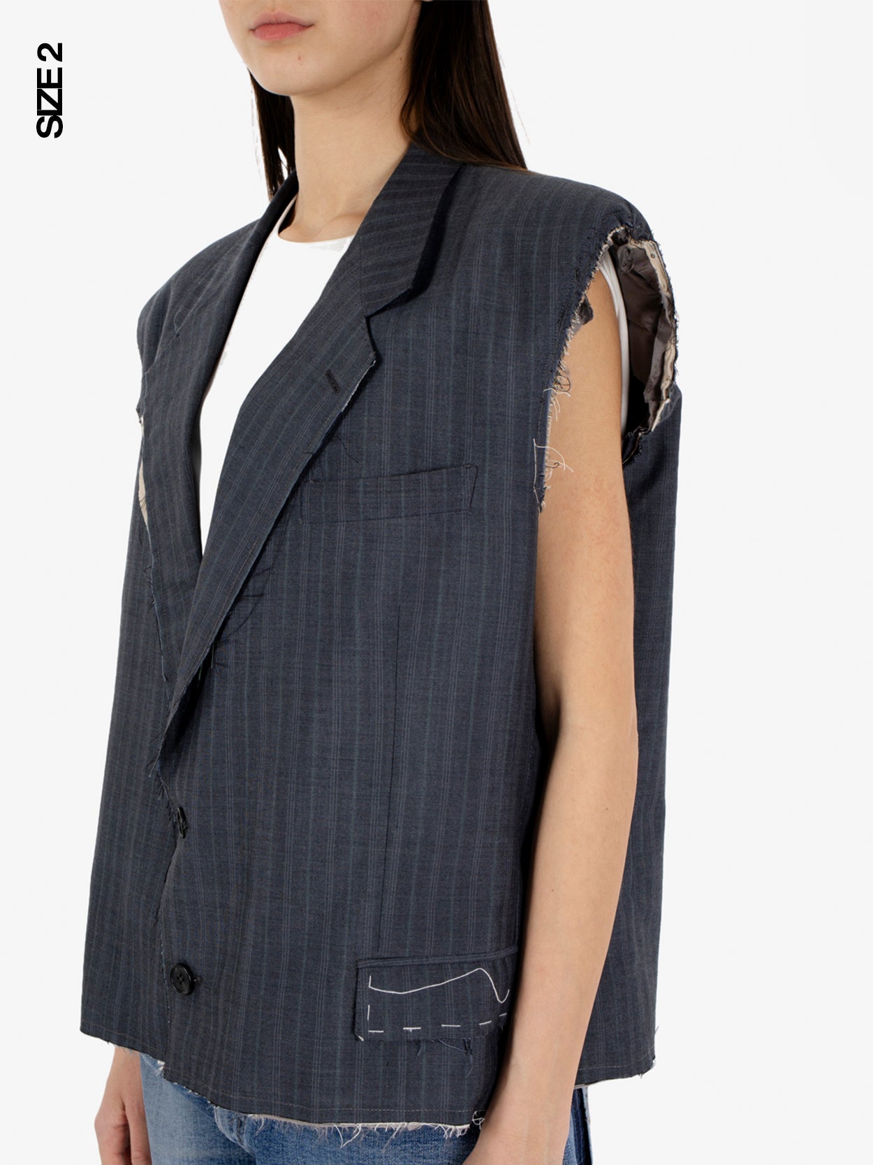 Gilet in lana grigio