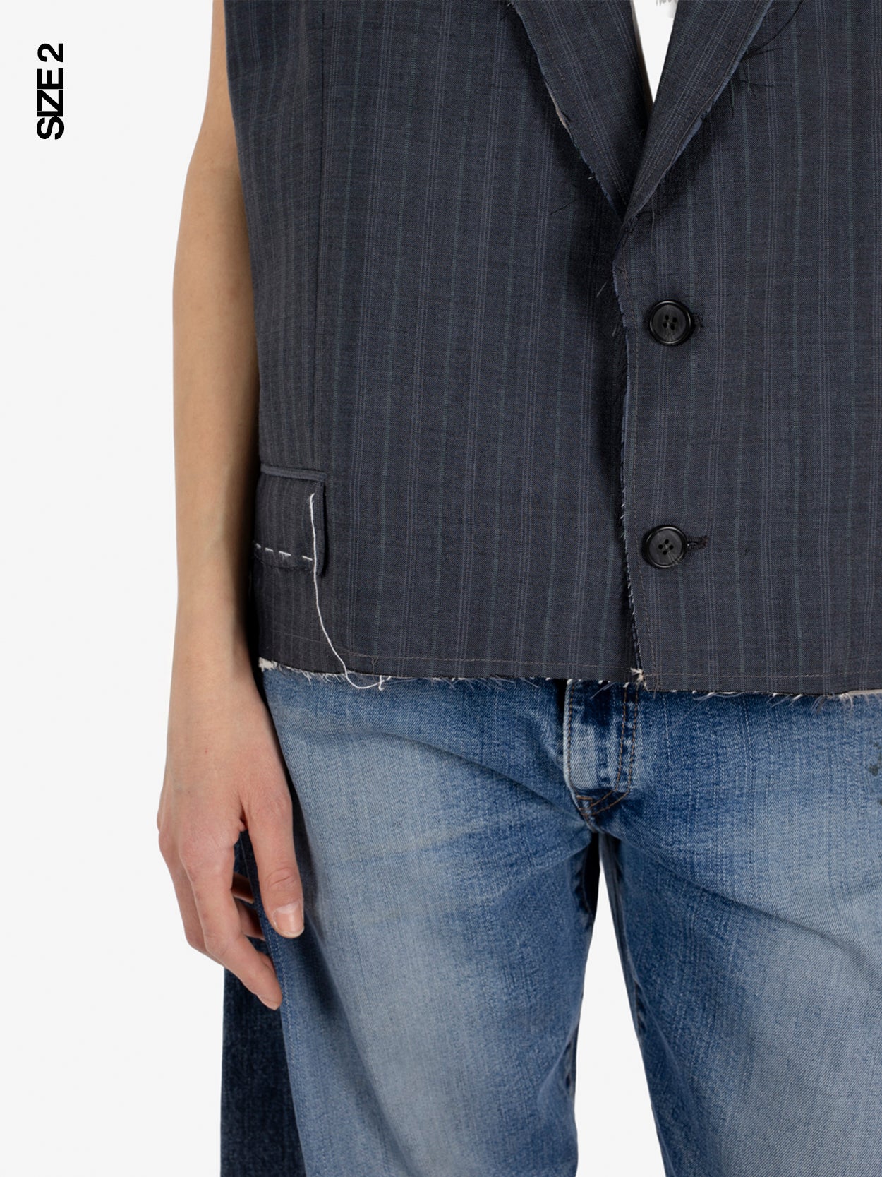 Gilet in lana grigio