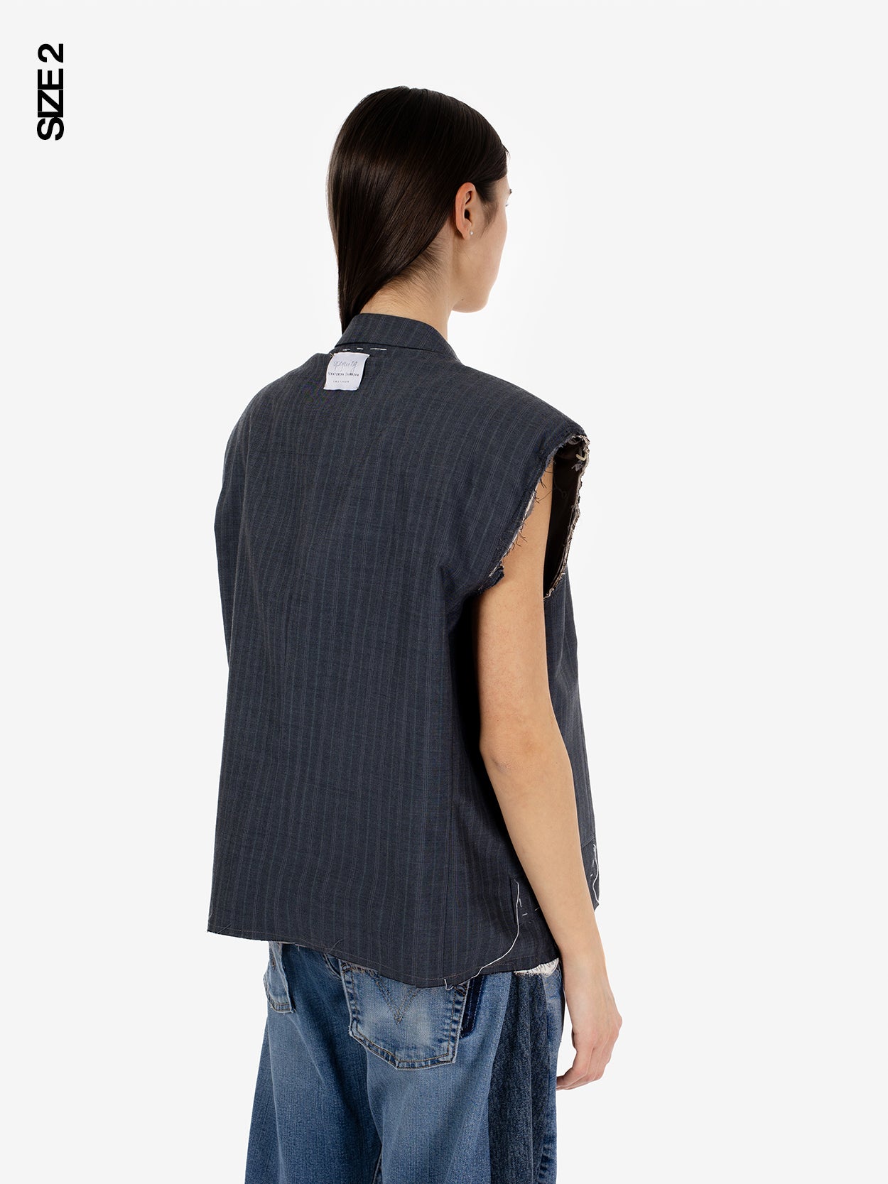 Gilet in lana grigio