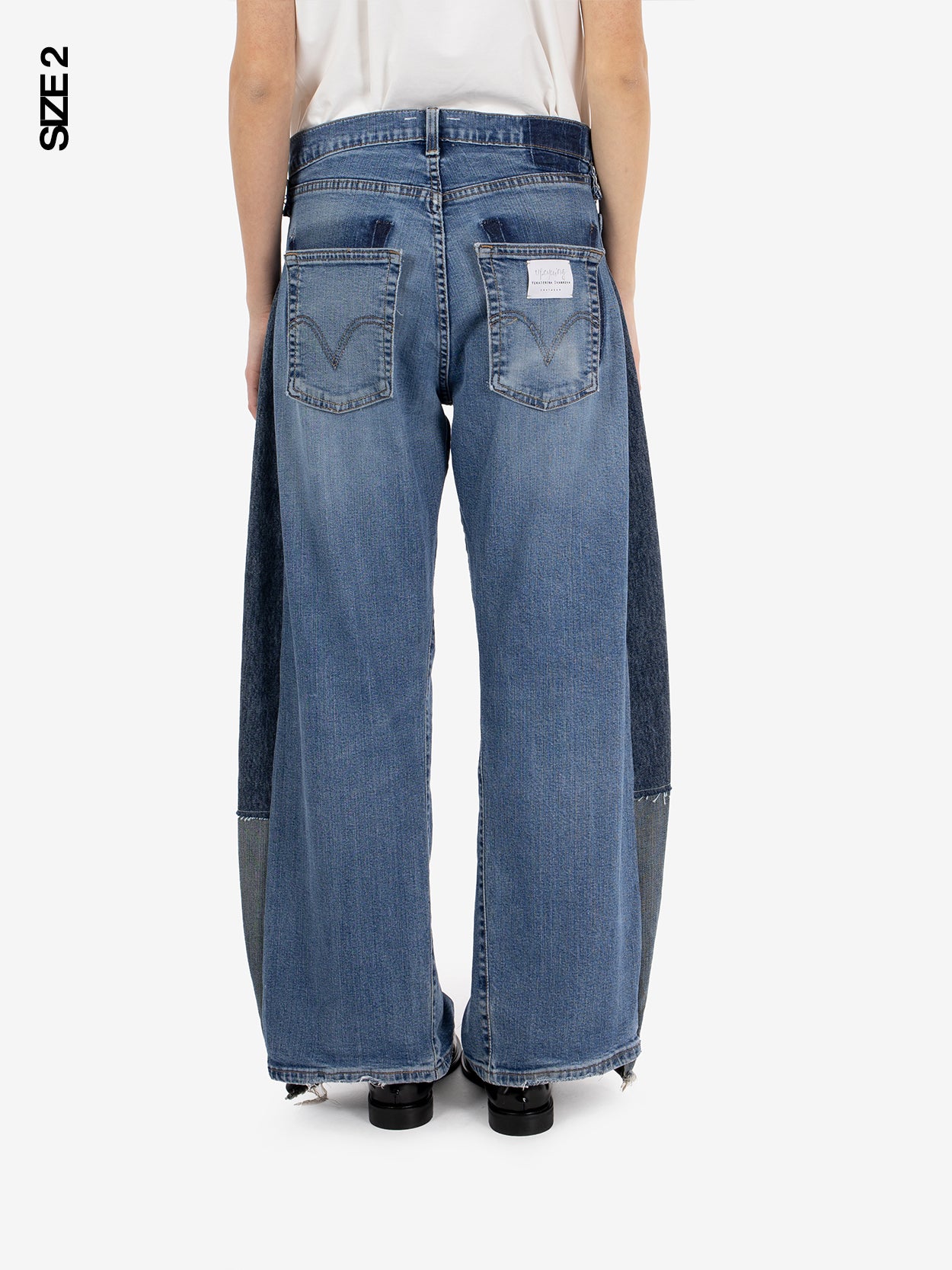 Jeans baggy denim blu