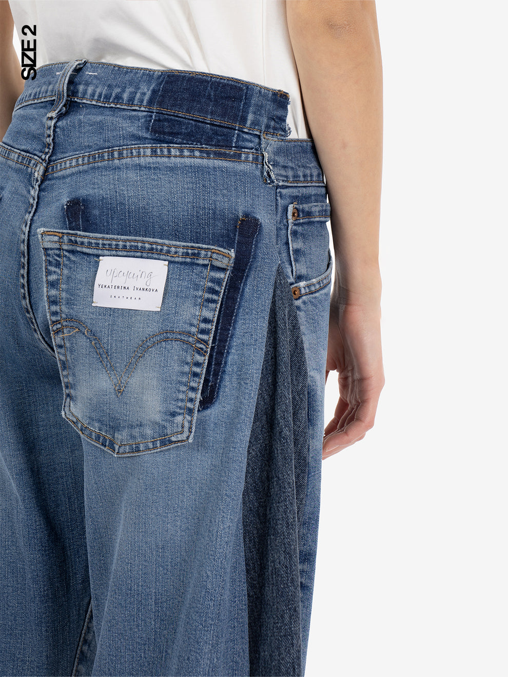 Jeans baggy denim blu