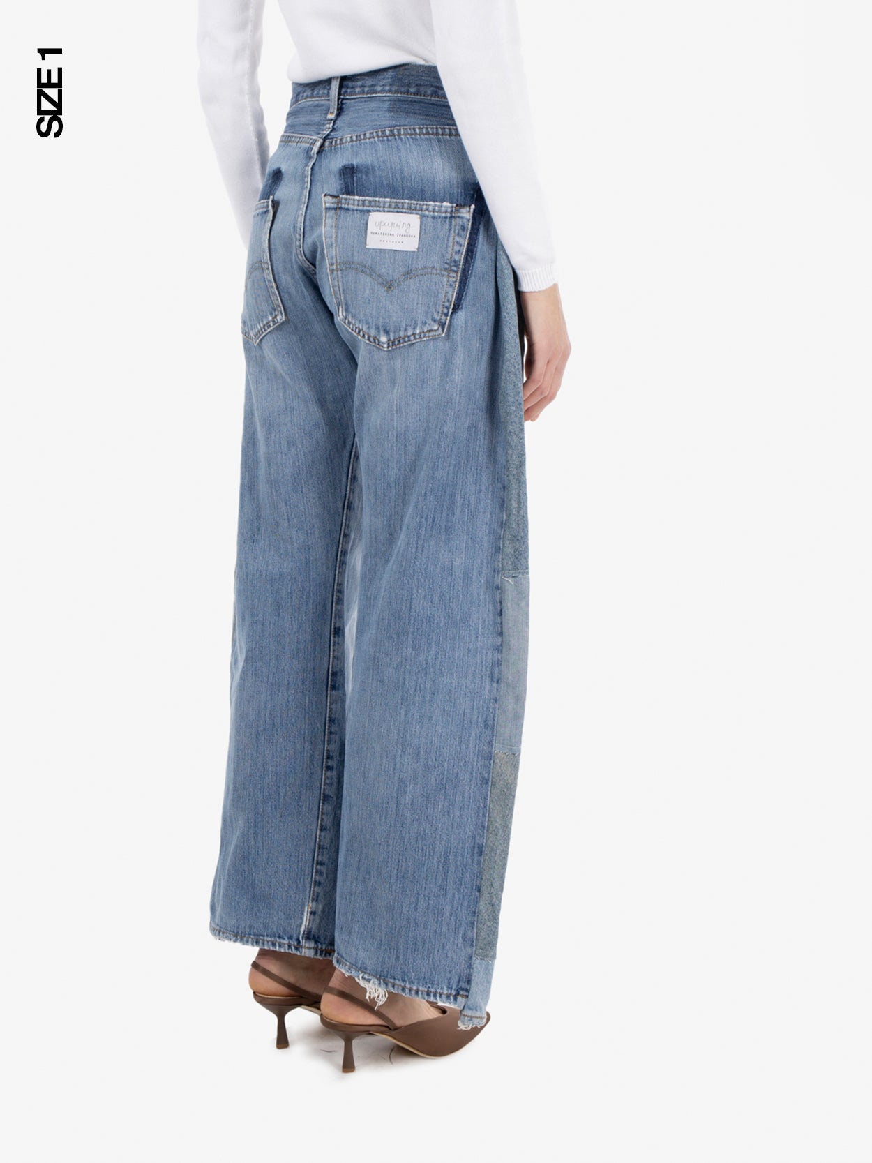 Jeans baggy denim blu