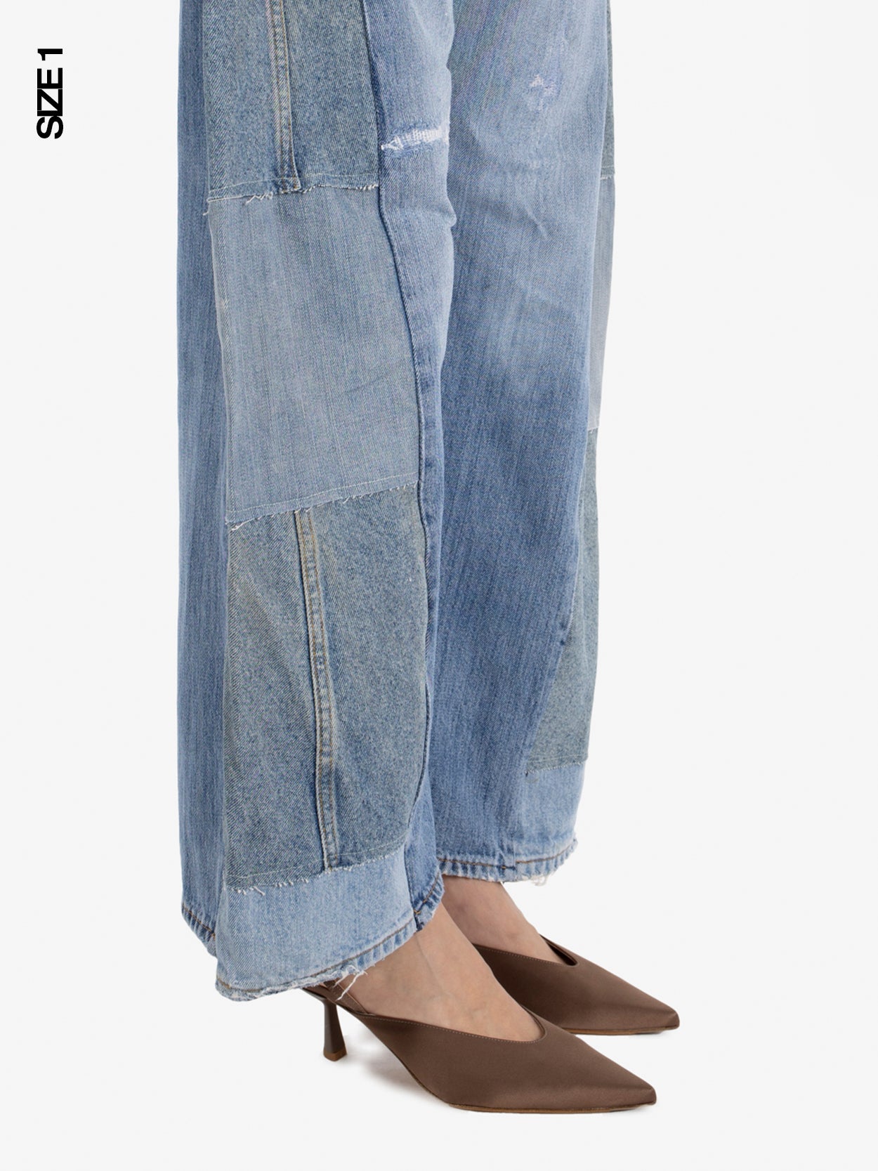 Jeans baggy denim blu