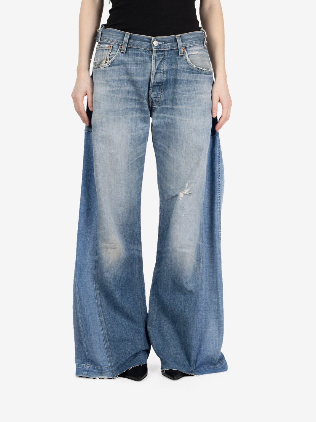 Jeans baggy denim chiaro