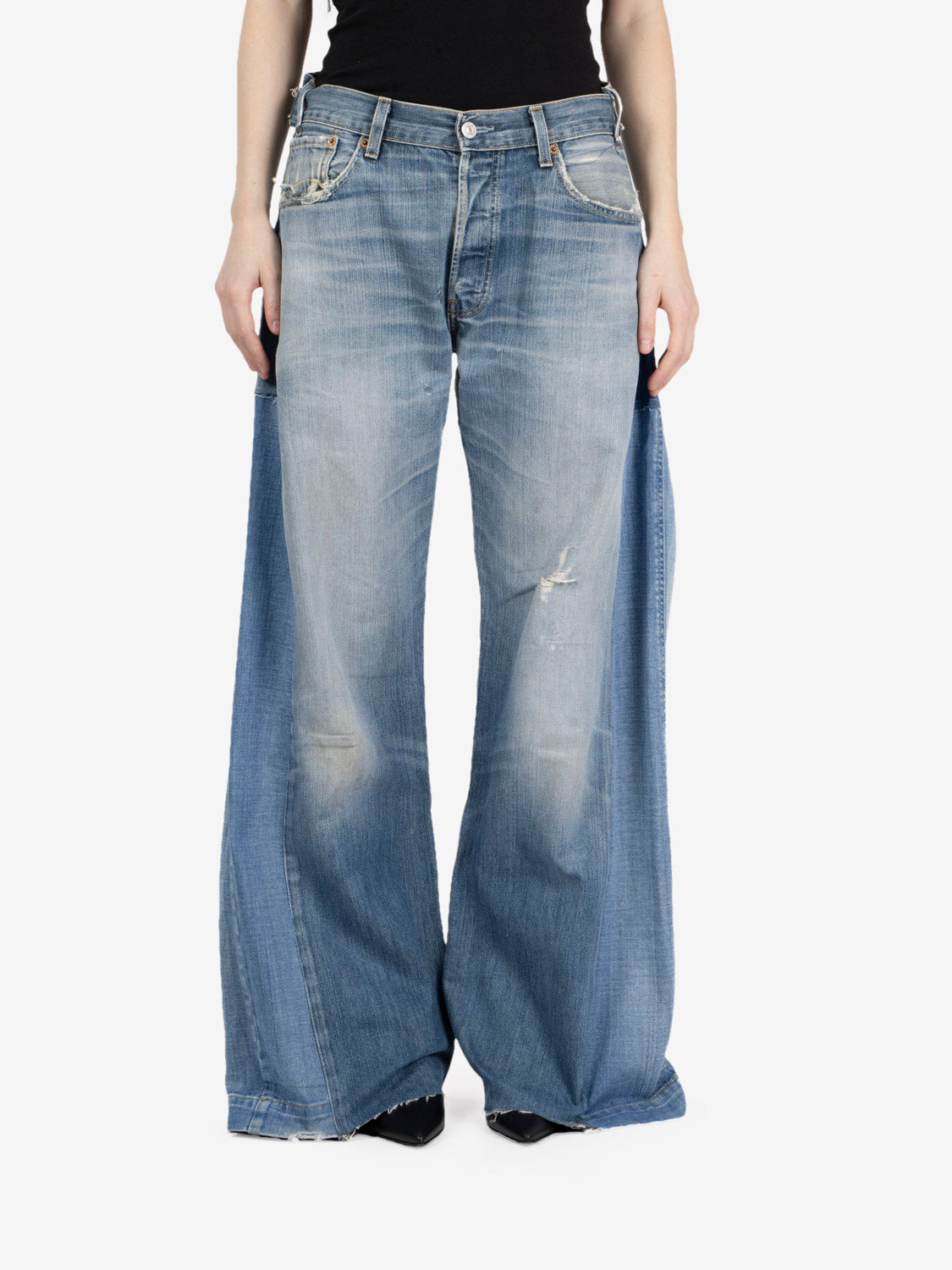 Jeans baggy denim chiaro