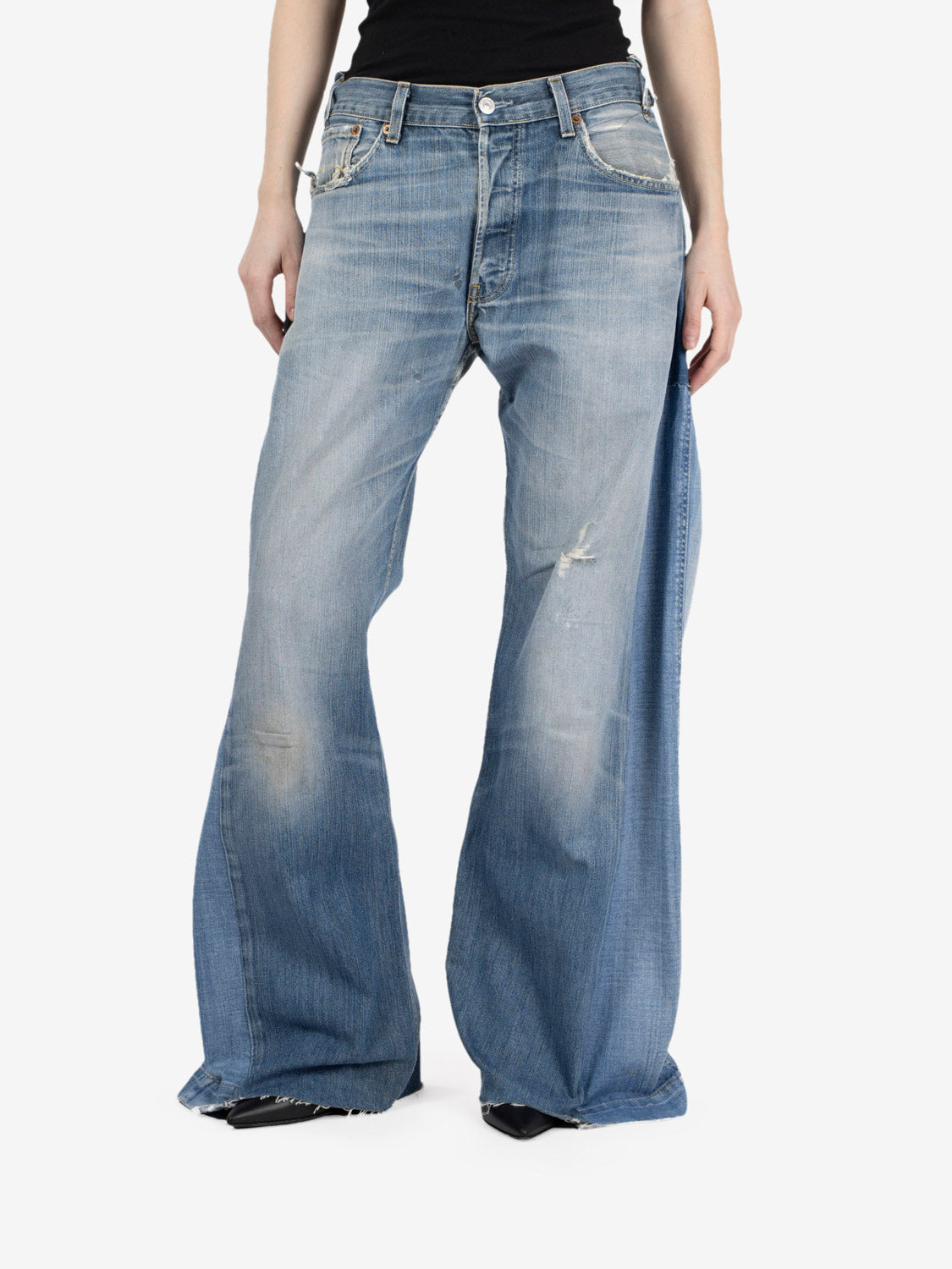 Jeans baggy denim chiaro