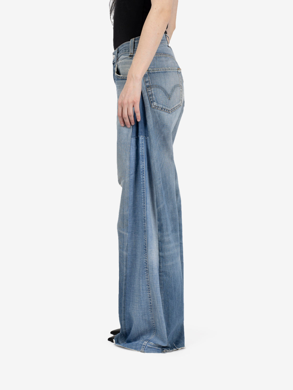 Jeans baggy denim chiaro