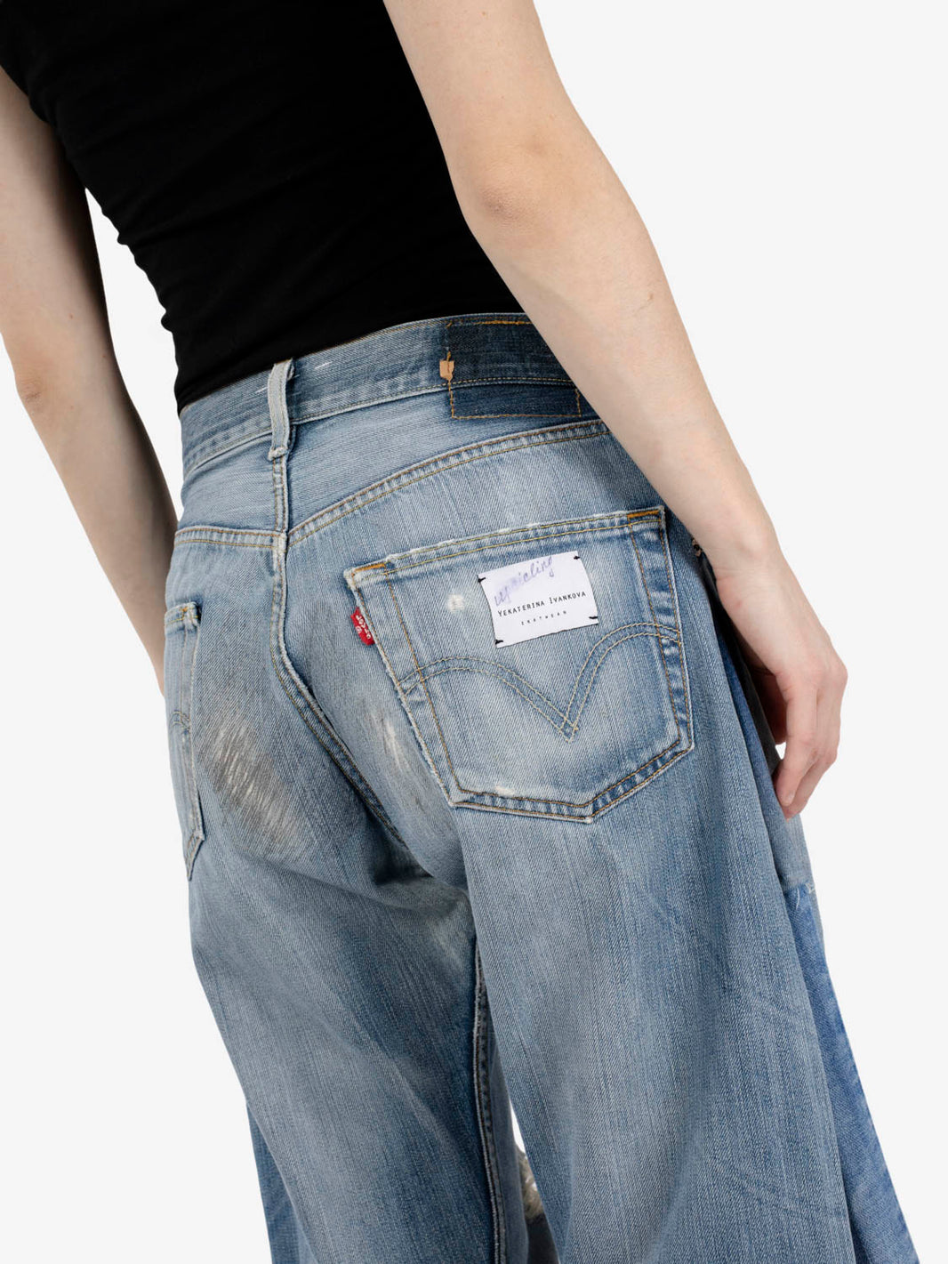 Jeans baggy denim chiaro