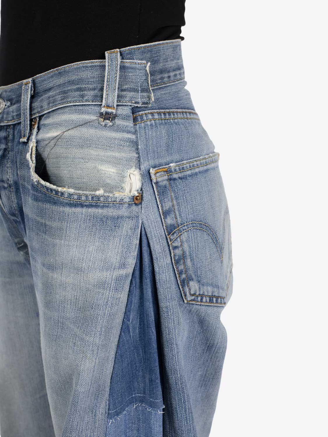 Jeans baggy denim chiaro
