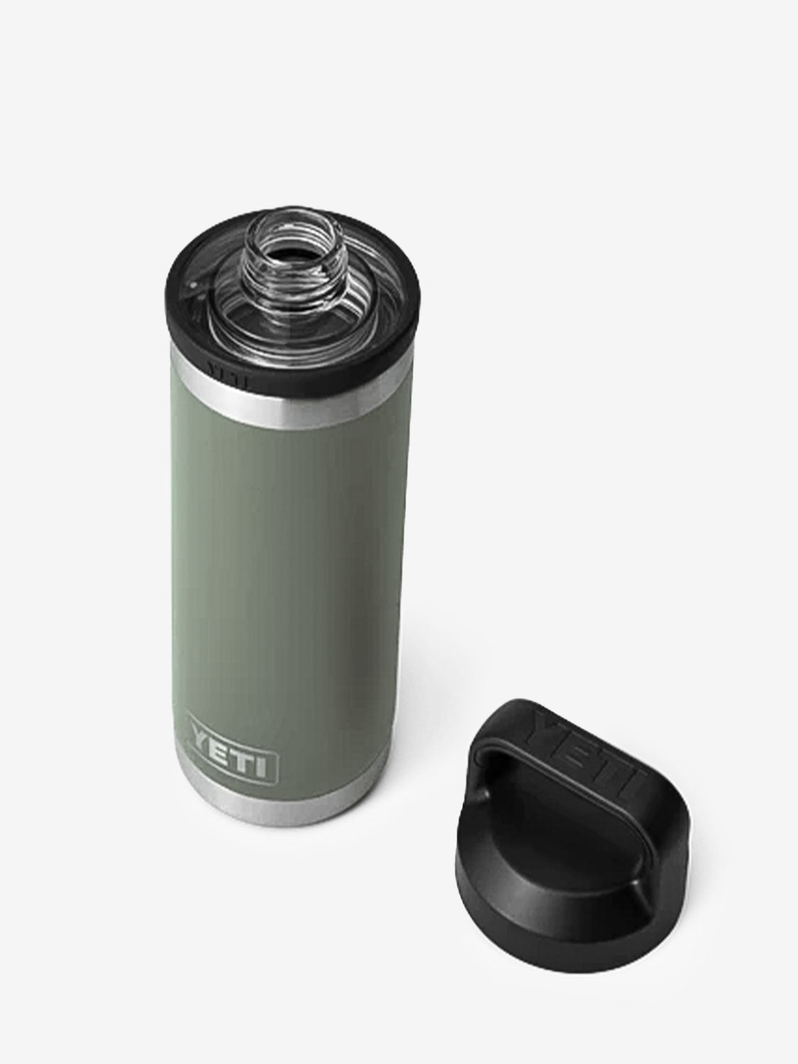 Rambler 18oz bottle chug camp green