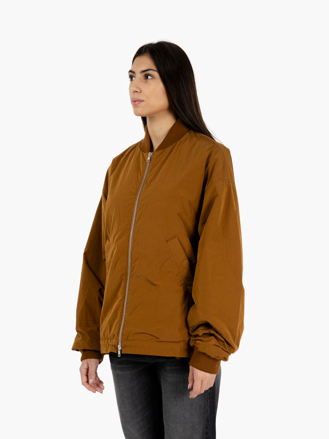 Basement bomber jacket clay