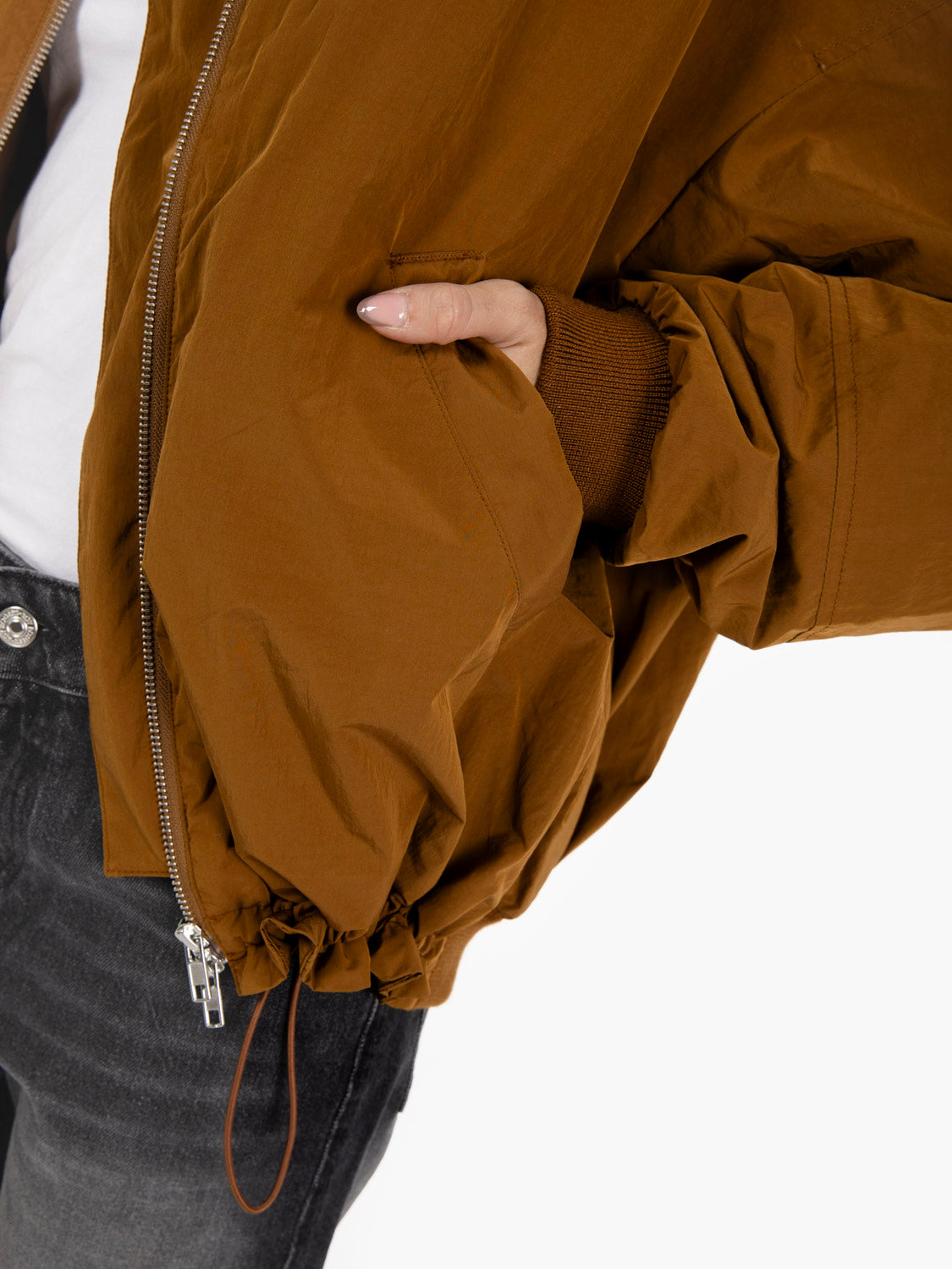 Basement bomber jacket clay