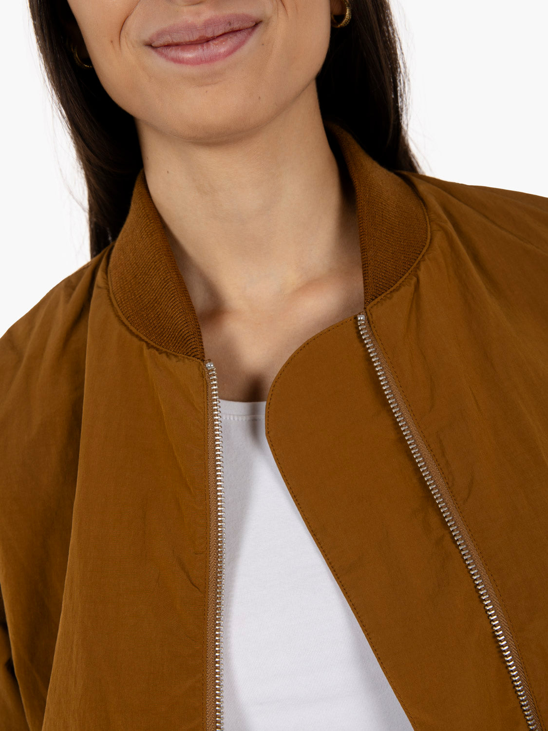 Basement bomber jacket clay