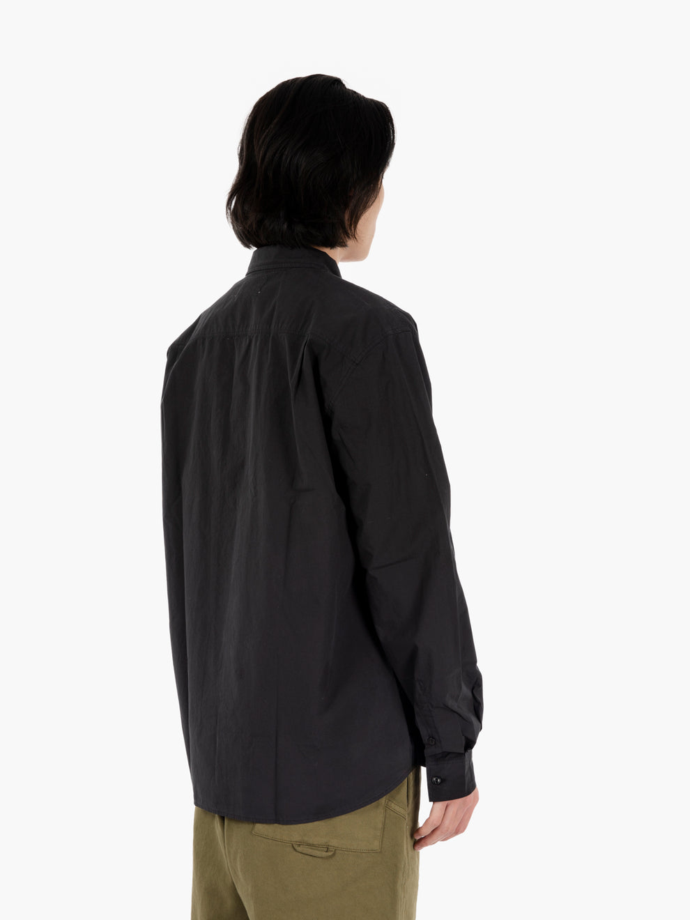 Curtis pocket black shirt
