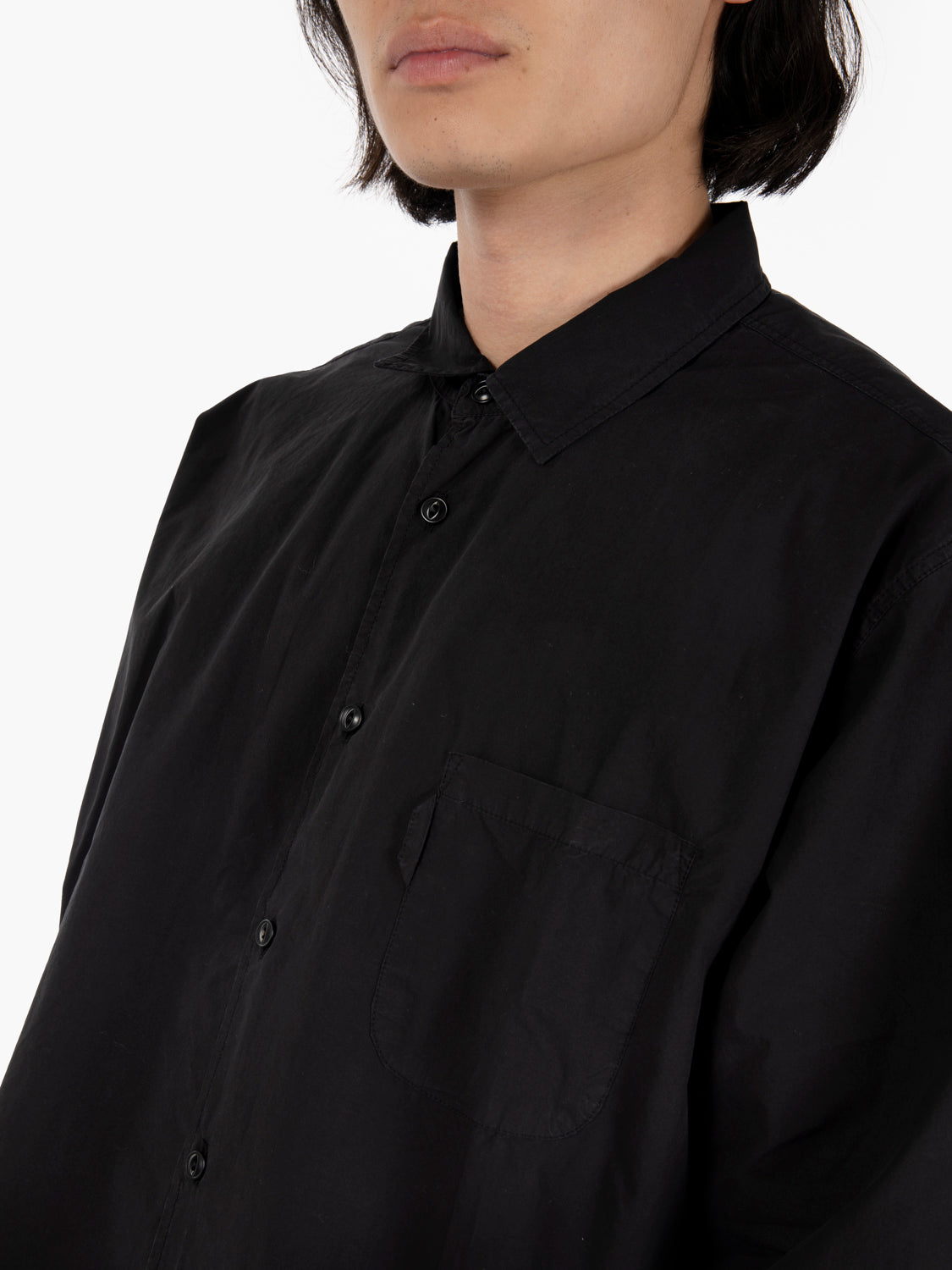 Curtis pocket black shirt