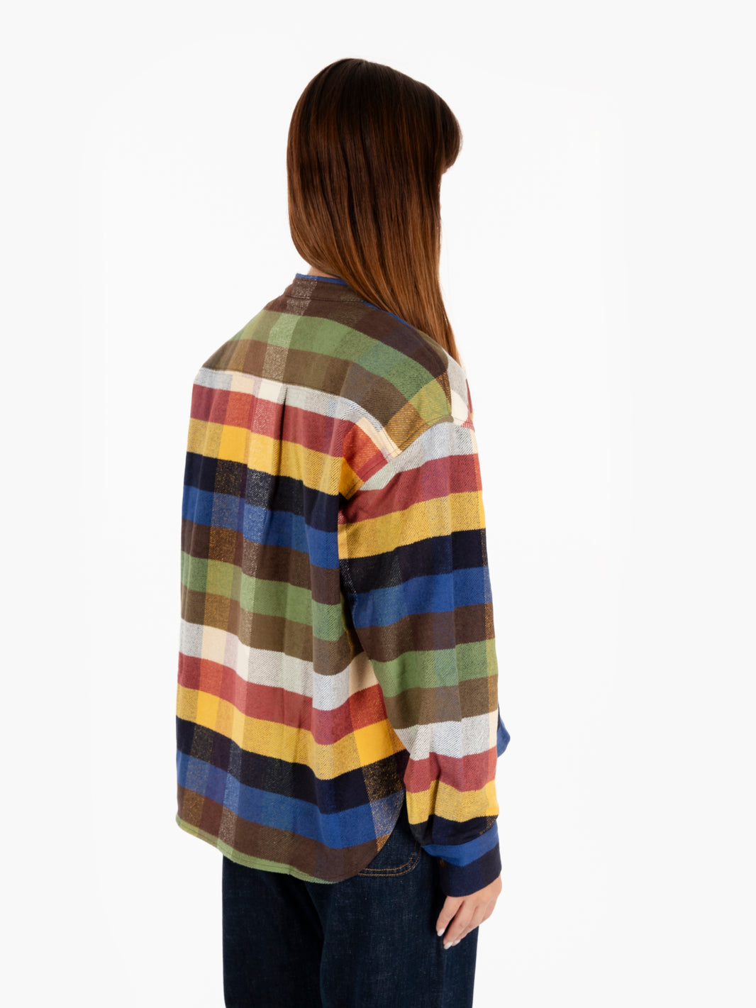 Camicia fantasia check in flanella multicolor