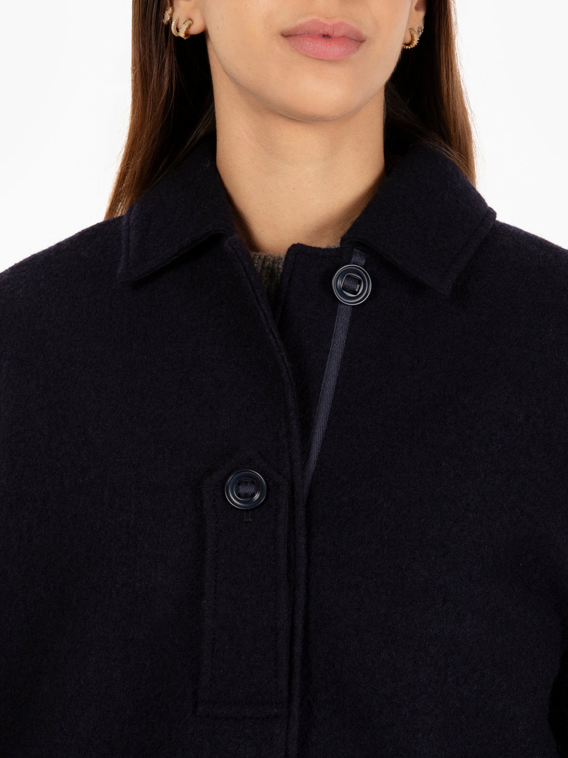 Cappotto lungo Rock navy