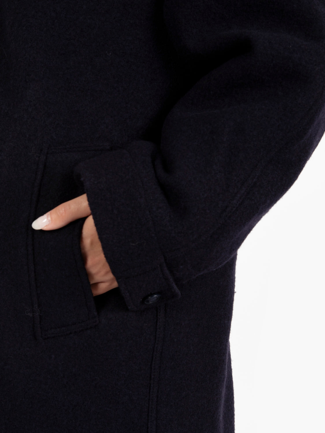 Cappotto lungo Rock navy