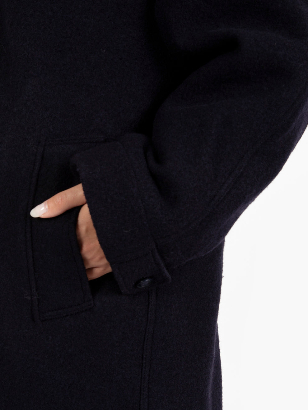 Cappotto lungo Rock navy