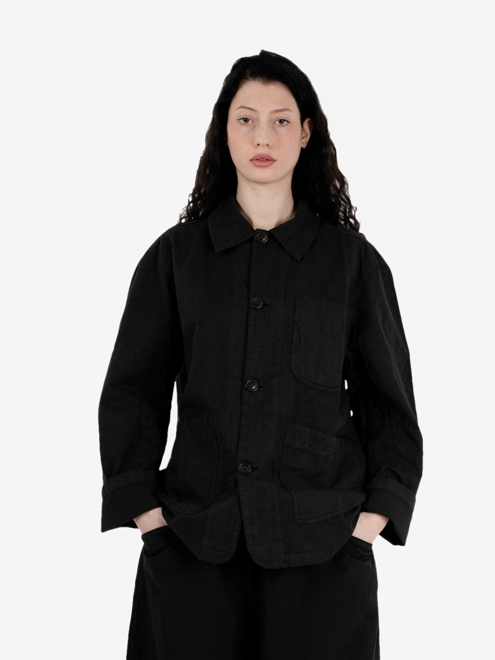 Construction jacket dark green