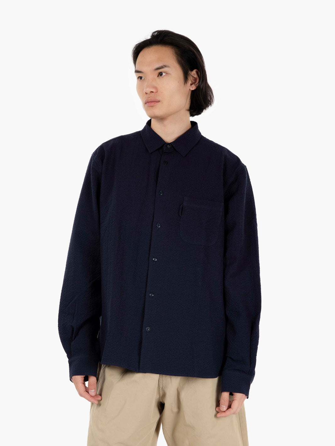 Curtis long sleeve shirt navy