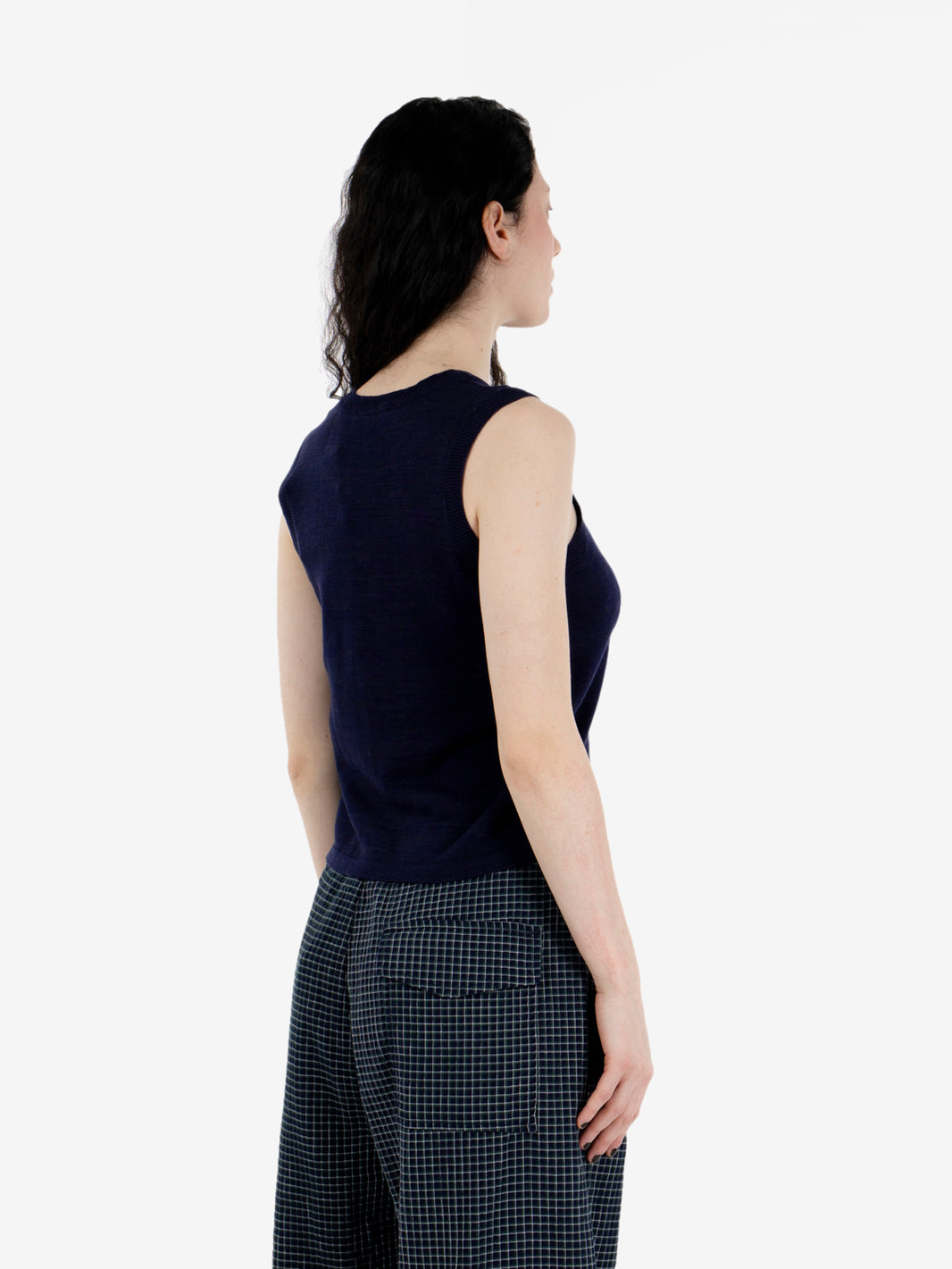 Dot vest navy