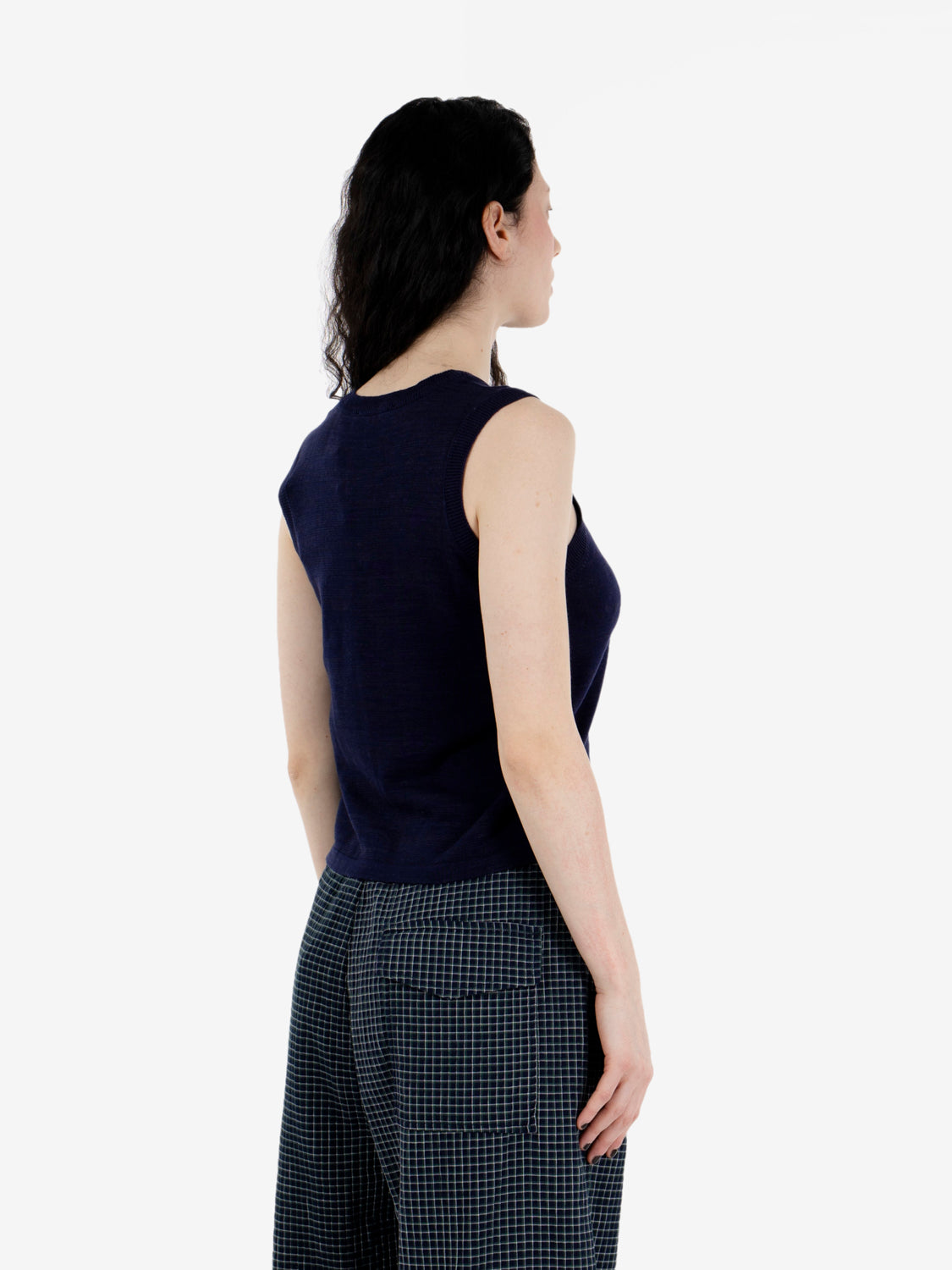 Dot vest navy