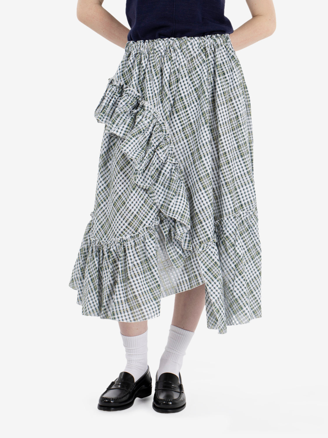 Draped skirt 90 multi verde