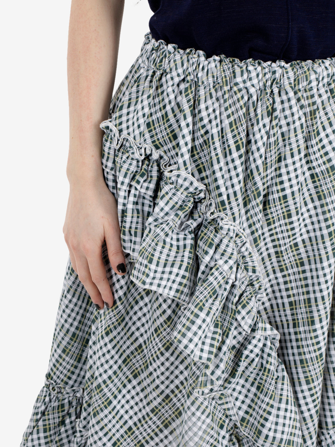 Draped skirt 90 multi verde