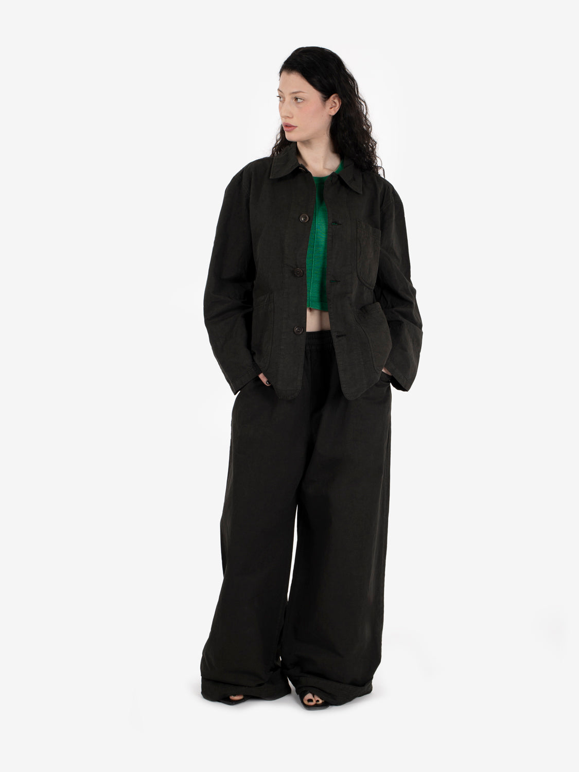 Pantaloni a busta, dietro sbiadito