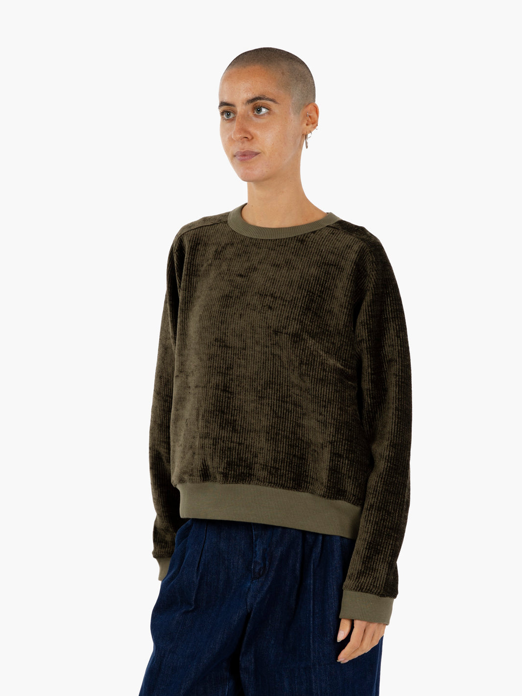 Almost grown olive sweatshirt