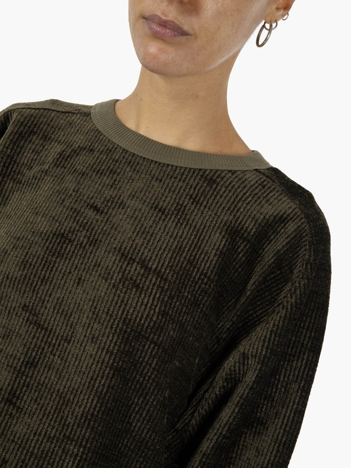 Almost grown olive sweatshirt