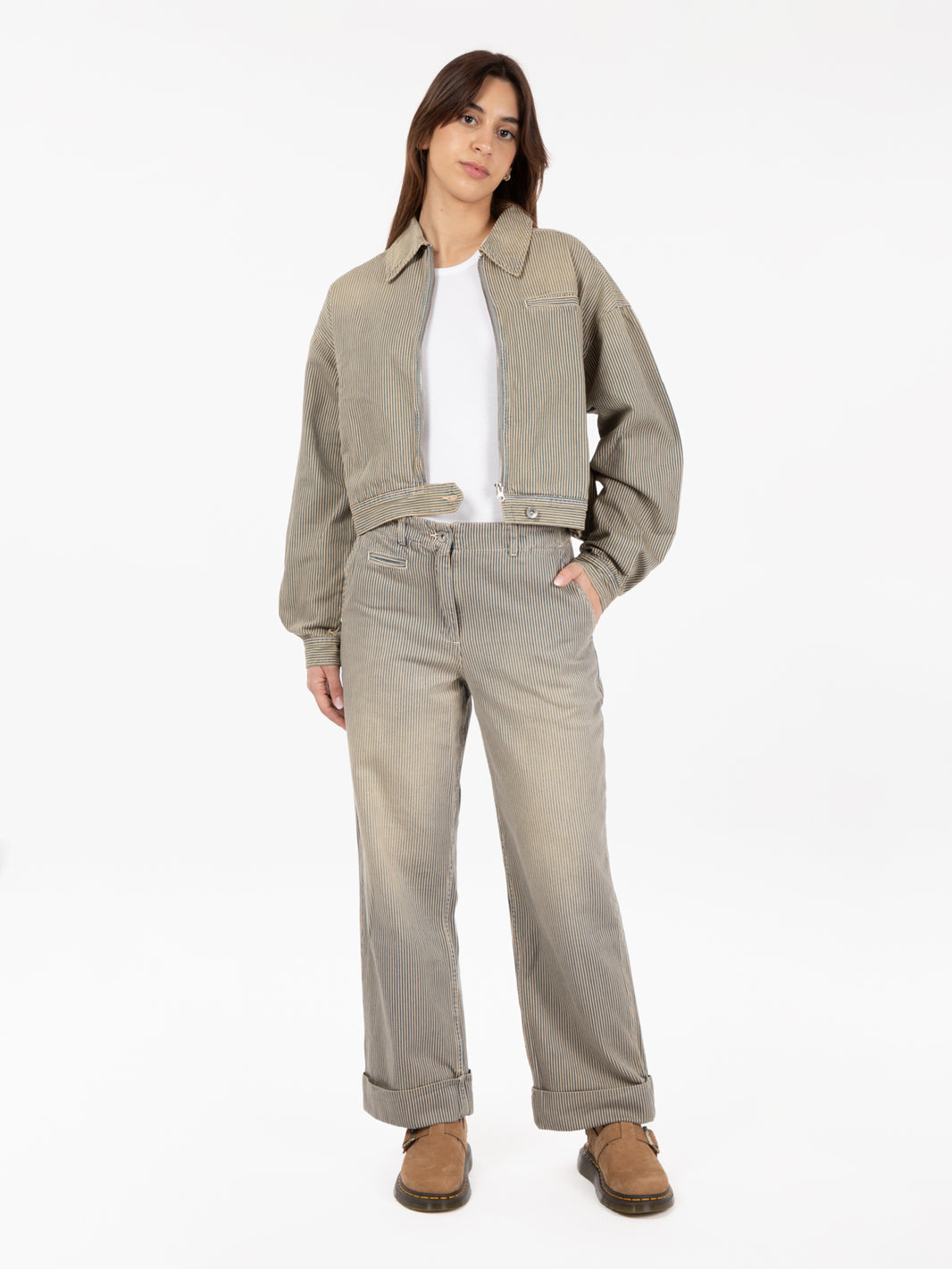 Giacca burnside navy / brown