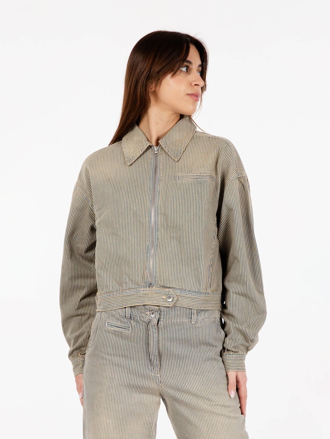 Giacca burnside navy / brown