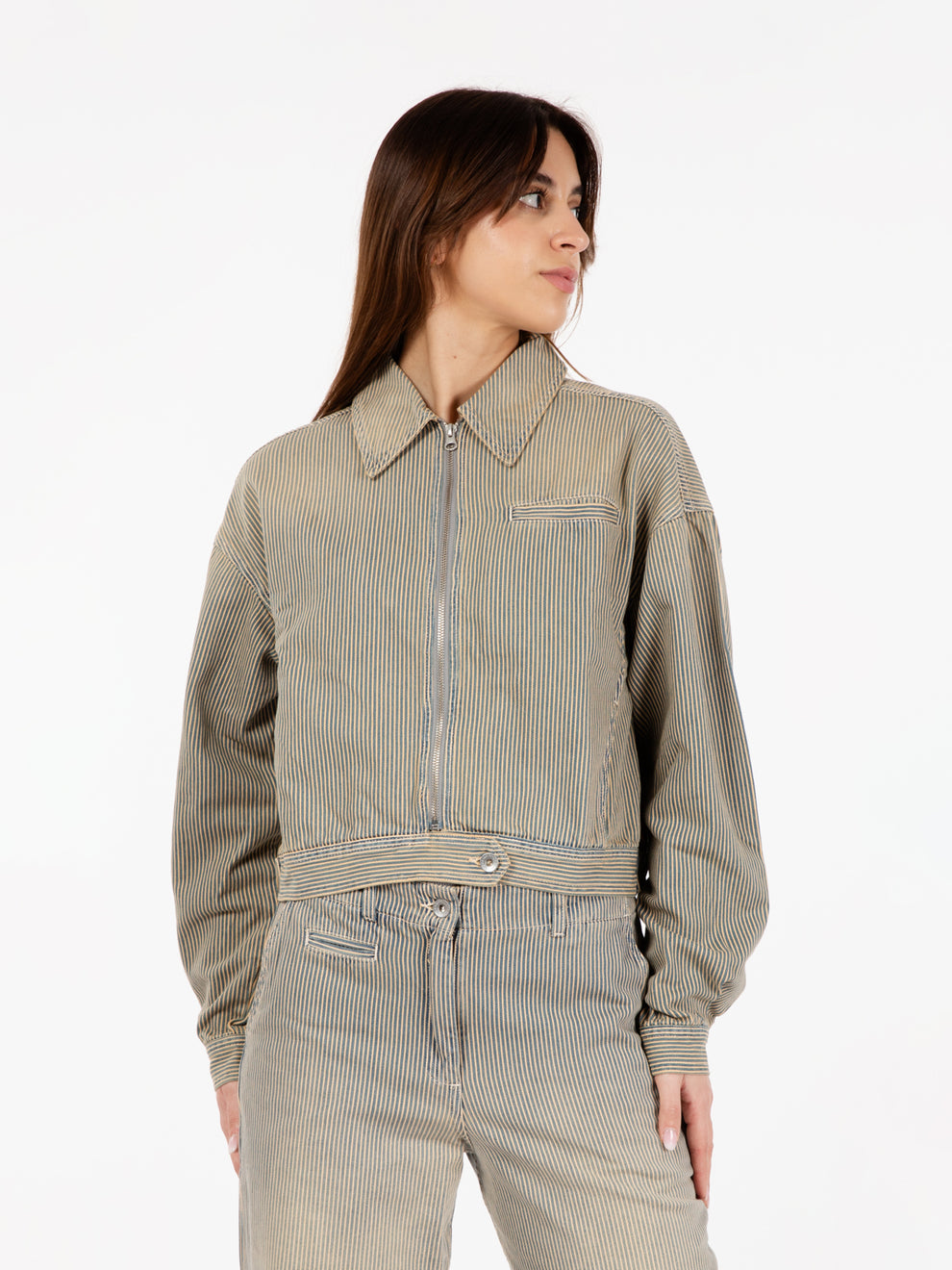 Giacca burnside navy / brown
