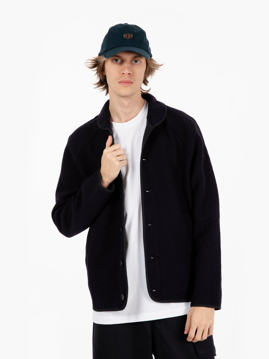 Navy wool jacket