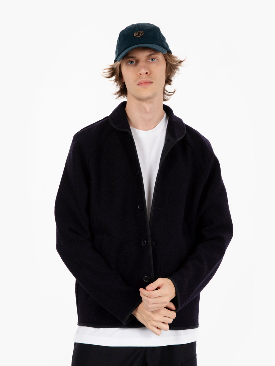 Navy wool jacket