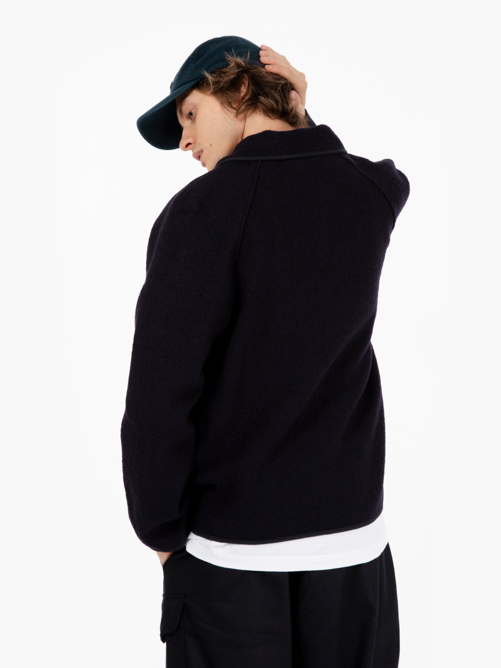 Navy wool jacket