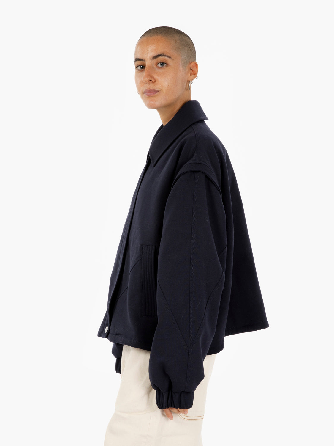 Heath bomber jacket navy