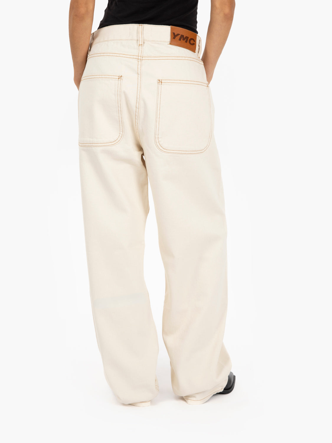 Jeans in twill ecru