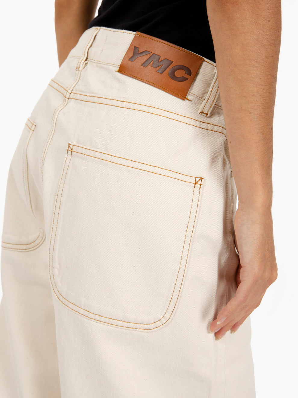 Jeans in twill ecru