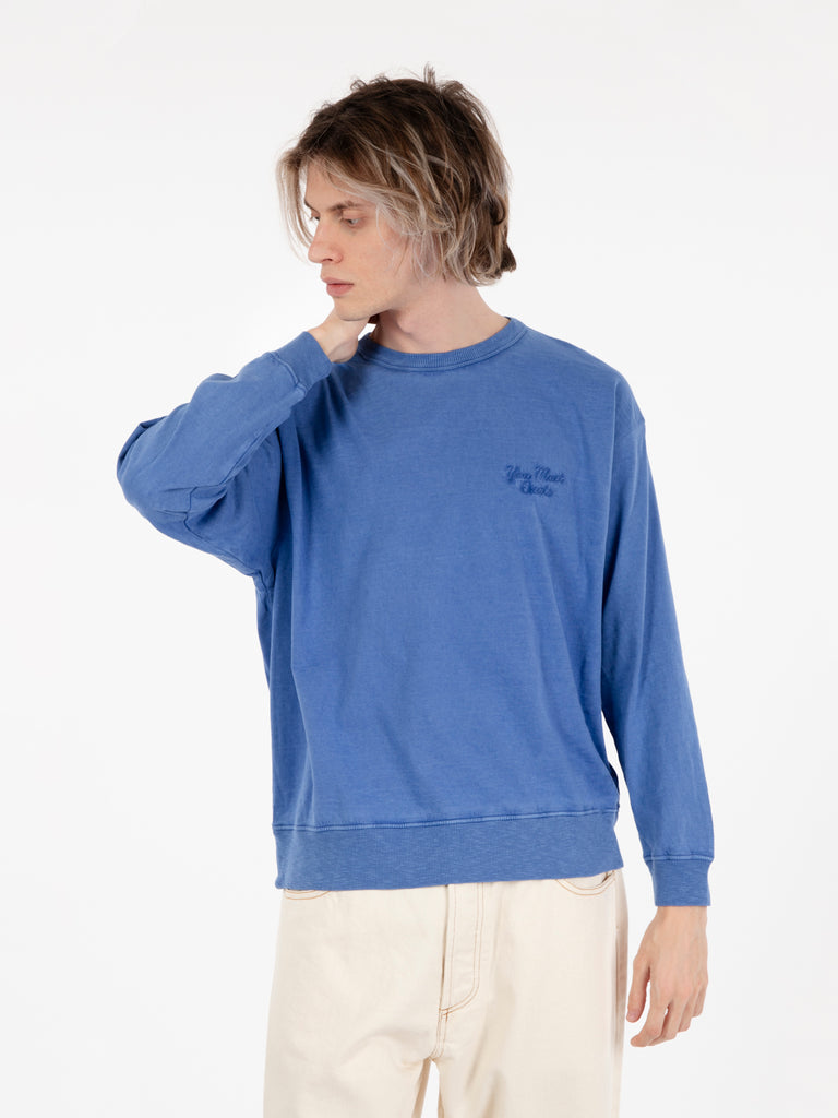 YMC - Maglia Zephyr long sleeves blue