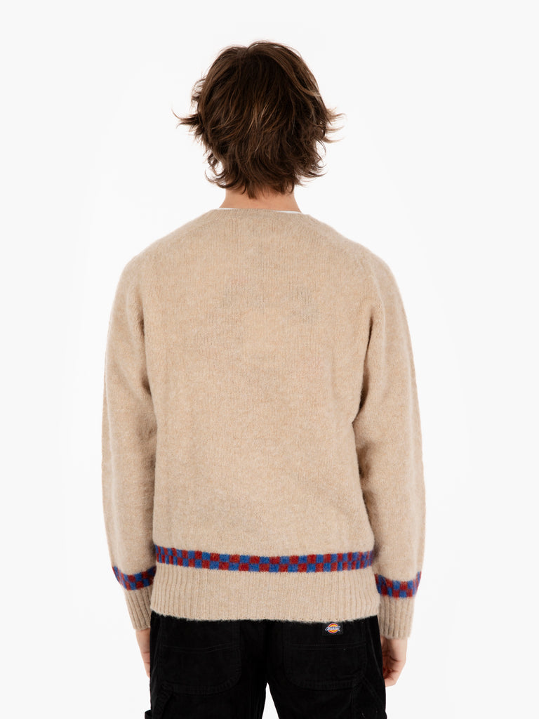 YMC - Maglione checker ecru