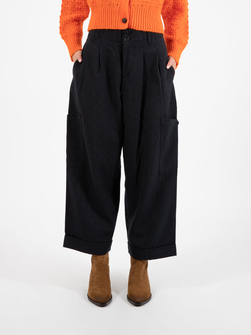 Grease Flannel Navy Pants 