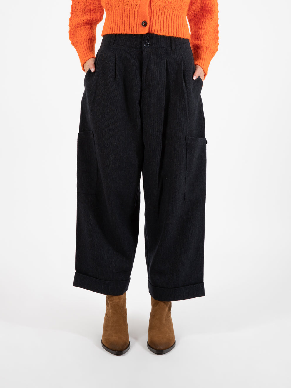 Grease Flannel Navy Pants 