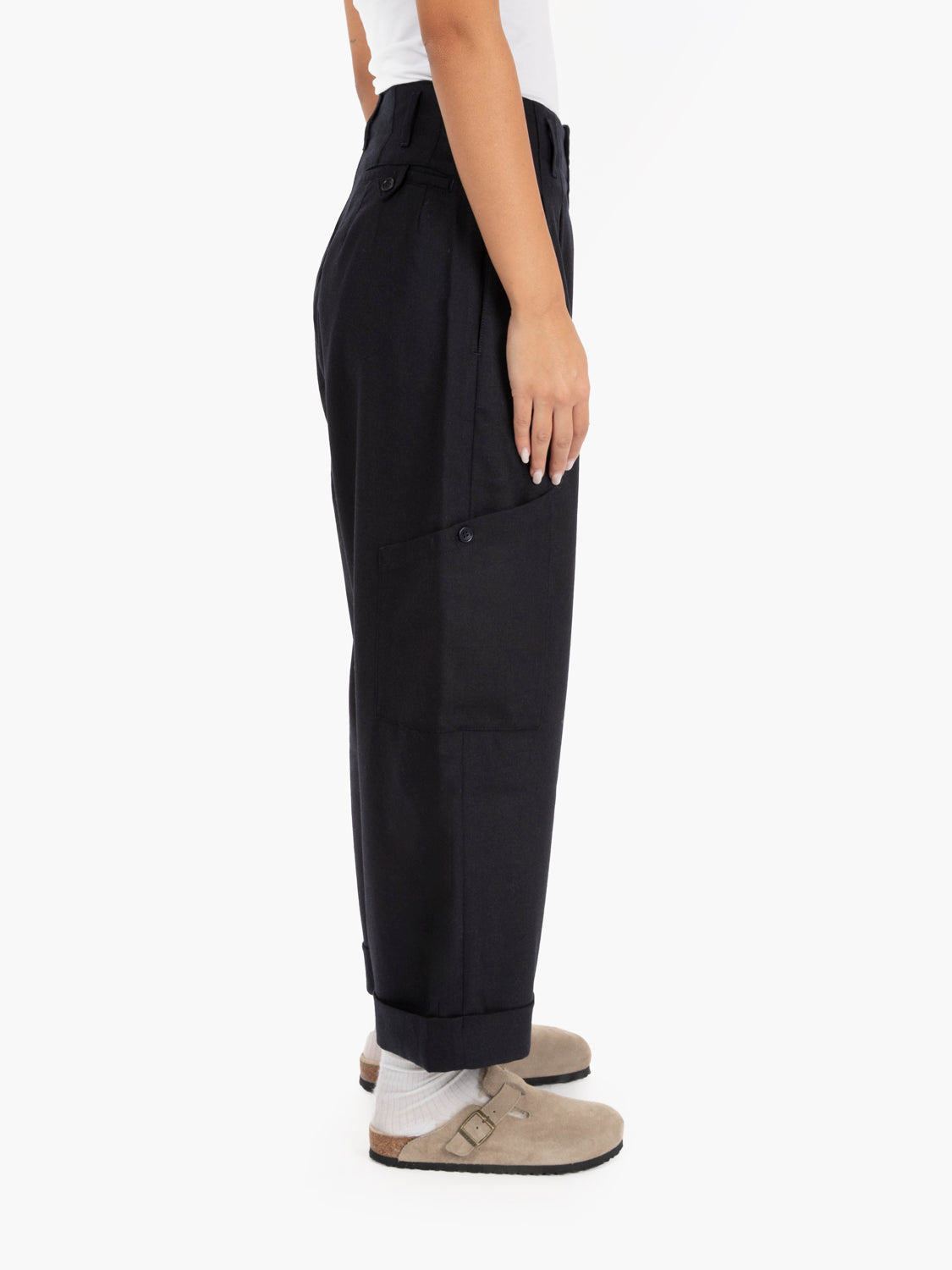 Grease navy pants